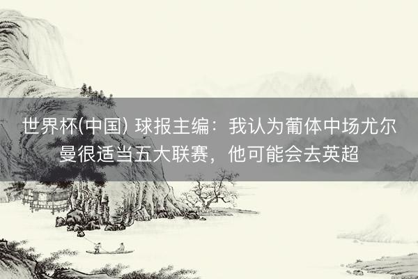 世界杯(中国) 球报主编：我认为葡体中场尤尔曼很适当五大联赛，他可能会去英超