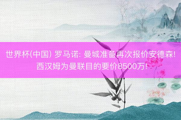 世界杯(中国) 罗马诺: 曼城准备再次报价安德森! 西汉姆为曼联目的要价8500万!